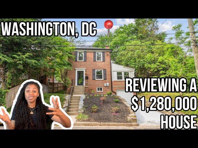 REVIEWING A $1,280,000 HOUSE FOR SALE IN WASHINGTON, DC | MOVING TO WASHINGTON, DC | ZILLOW