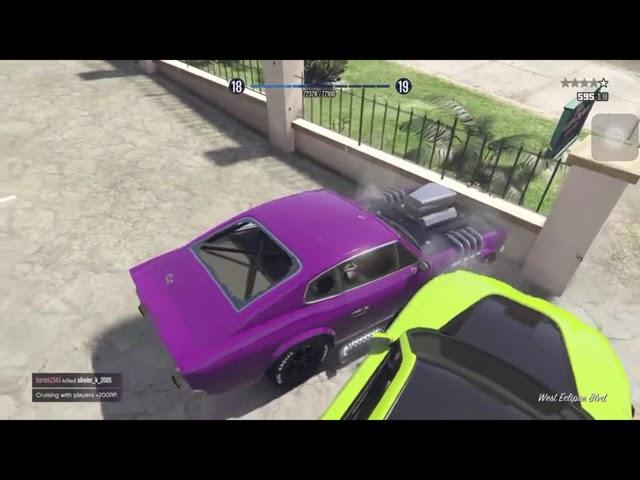 Temple Drive Families Vs Temple Drive Ballas (GTA 5) Cemetery Shootout