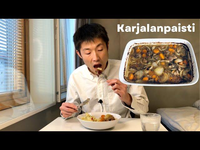 Japanese Tries Making Traditional Finnish Cuisine - Karelian Stew (Karjalanpaisti)