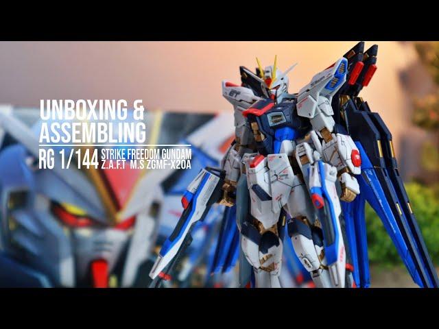 RG 1/144 STRIKE FREEDOM GUNDAM - NOOB BUILDS A GUNPLA