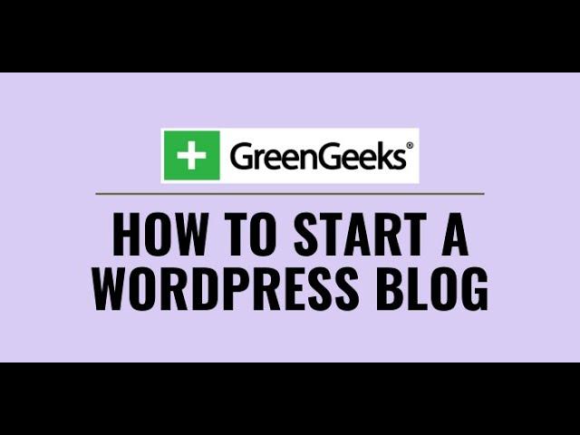 Greengeeks Review Wordpress Tutorial 2024: How To Create A Wordpress Website [For Beginners]