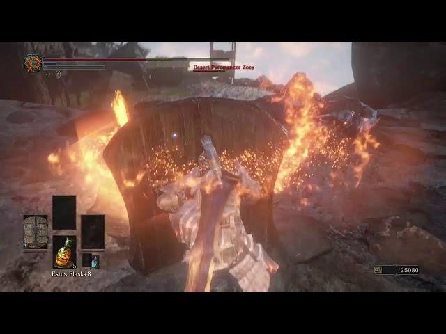 Dark Souls 3:Best Way To Kill Desert Pyromancer#Easy