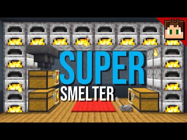 Minecraft Bedrock: Easy SUPER SMELTER Tutorial! 1.21