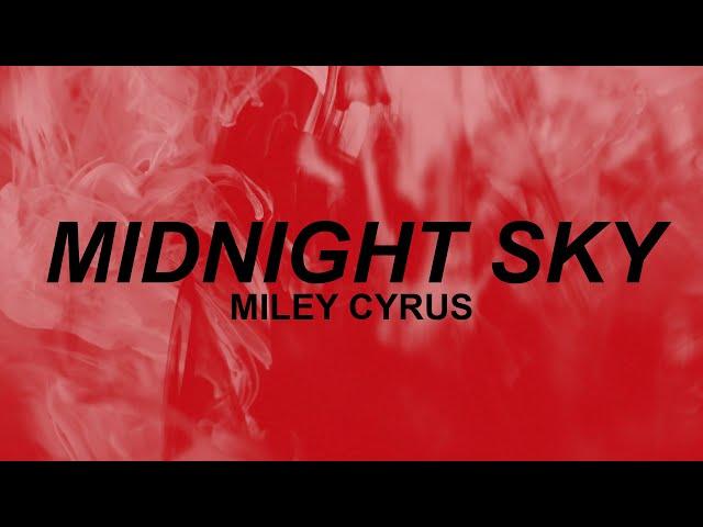 Miley Cyrus - Midnight Sky (Lyrics) | i was born to run i don't belong to anyone | TikTok