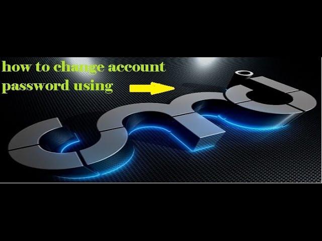 How to change your  account password using command prompt (2017)