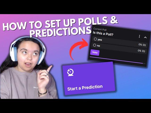 How to Create a Twitch Poll and Prediction! (Twitch Mod Tutorial)