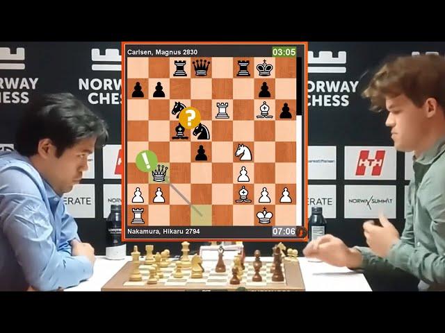  Magnus Carlsen vs Hikaru Nakamura || Norway Chess 2024  #hikarunakamura #magnuscarlsen