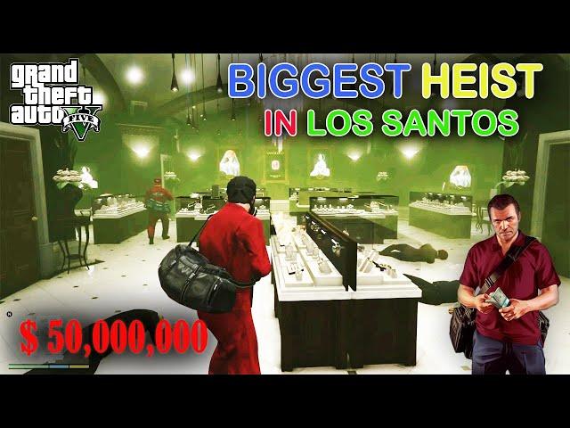 Biggest Heist In Los Santos | $ 50,000,000 | GTA 5 Gameplay | Tech Buster