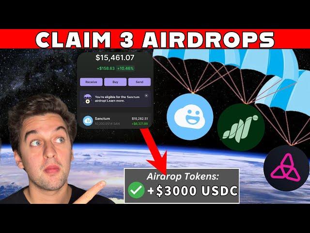 Claim 3 Airdrop NOW + 11 Important Airdrops Updates