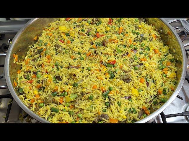 how to prepare Nigeria party fried rice | easy and delicious | 