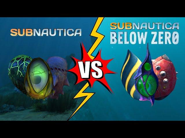 Which Eggs desingns is more beautiful? (Subnautica VS Subnautica Below Zero Eggs)