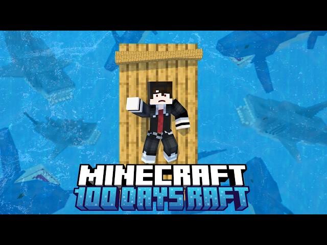 I Survived 100 Days on a RAFT in Minecraft