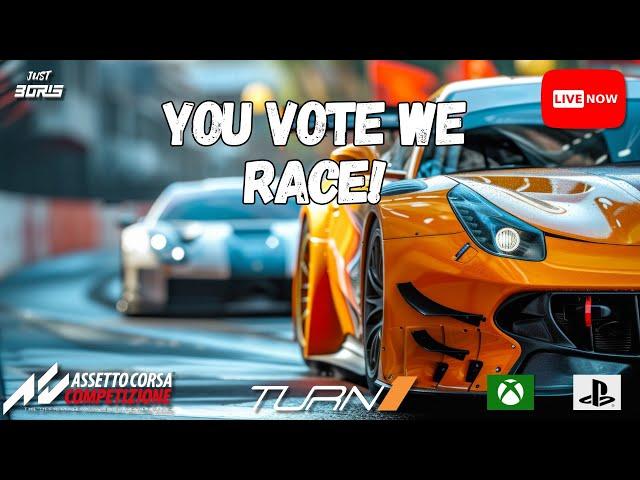 Assetto Corsa Competizione - Your Track Vote! - Online Server - Xbox S/X PS5