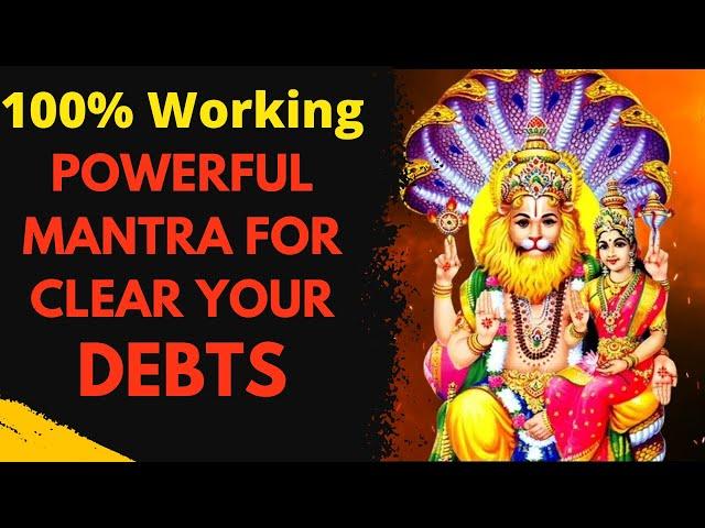 Powerful Mantra clear your life debts | Earn lots of money | Runa vimochana Narshimha strotam