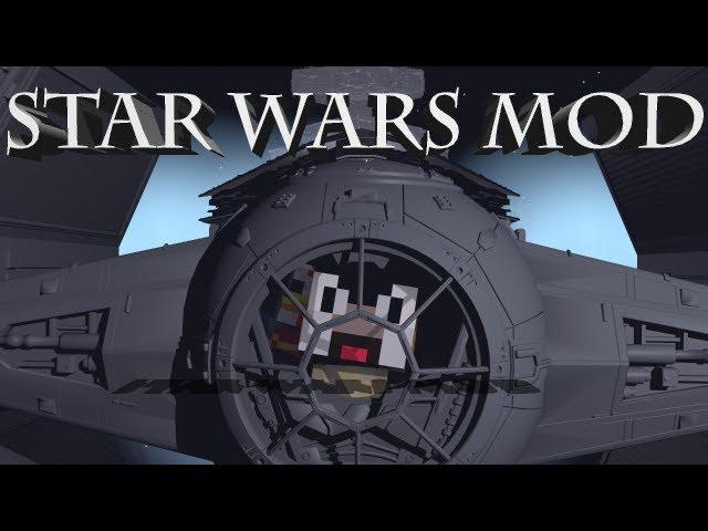 Star Wars Mod: Minecraft Star Wars Mod Showcase! Ships, Guns & Jedi!