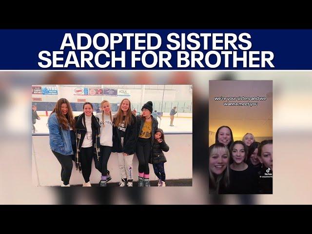 Biological sisters adopted by different families take to TikTok to find teenage brother ‘Giovanni’