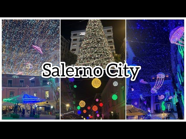 let’s Come With Me To Explore Salerno City | Night View At Salerno City Italy | Virtual Walk Tour