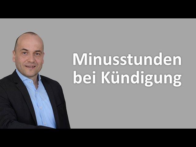 Minusstunden bei Kündigung - Wann du deinen Lohn zurückzahlen musst