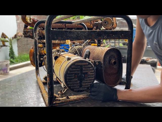 Completely Restore The Old Generator Engine, Ingenious Revival / Repair & Reuse Old Rusty Generators