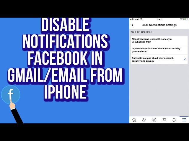 How to Disable Notifications Facebook in Gmail/Email From Iphone