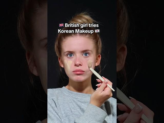 British Girl tries Korean Makeup  product list  follow if you enjoy these videos 🫶