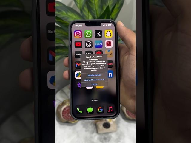 Lock and Hide Apps on iPhone  iOS 18 #shorts #ios18 #apple #iphone