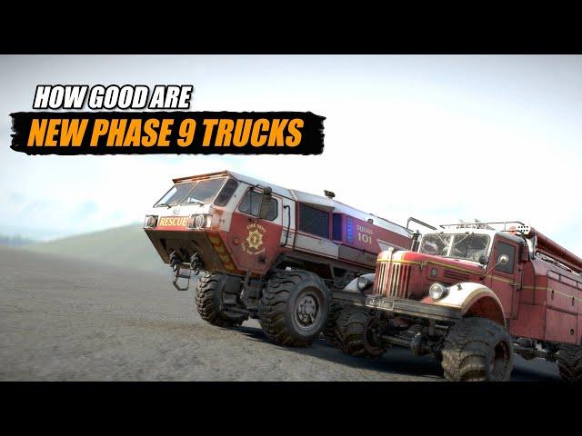 Snowrunner How good are new Phase 9 Trucks