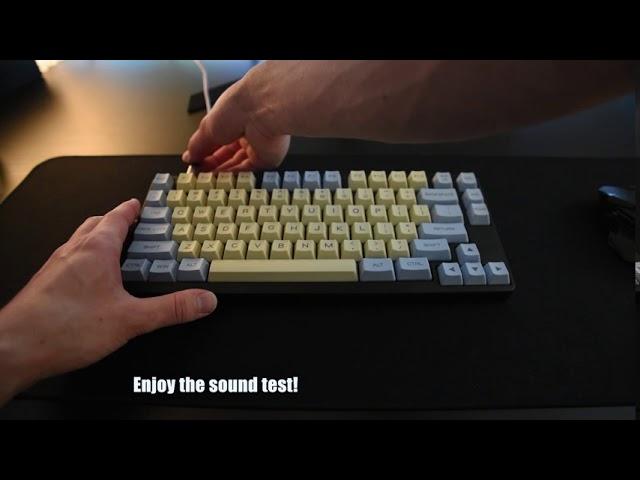 How to Foam Mod a Keyboard With Packing Foam CHEAP IDOBAO ID80 [Gateron Yellows]