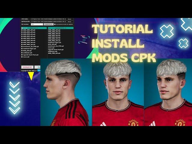 Tutorial install Mods CPK with Dpfilelistgenerator Efootball Pes 2021 (CPK Version)