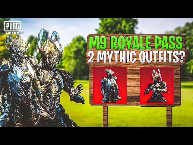 M9 Royal Pass Leaks | 2 Mythic Outfits In M9 Royal Pass| 1 to 50 Rewards |PUBGM