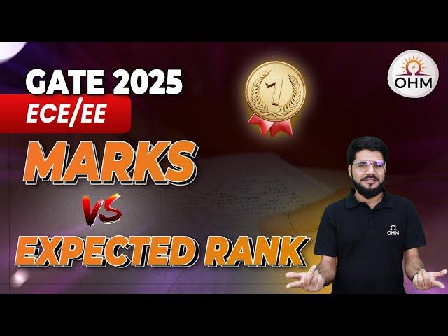 GATE 2025 | Marks vs Expected Rank | Estimate your Rank #gate2025