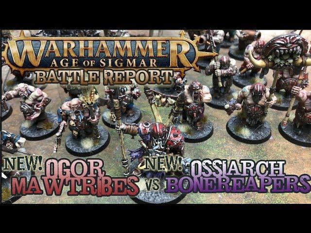 Warhammer: Age of Sigmar Battle Report - Ep 30 - Ossiarch Bone Reapers vs. Ogors