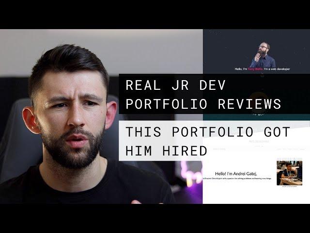 JR Developer Portfolio Reviews | This Portfolio Landed A Job In Software Development