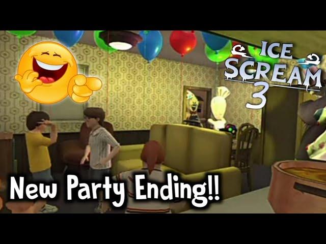 Ice Scream 3 New Party Ending || Ice Scream 3 2nd Year Anniversary || Keplerians