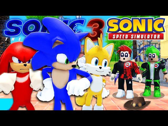 *MOVIE* Sonic Tails And Knuckles Arrives In City Escape!  (Sonic Speed Simulator)