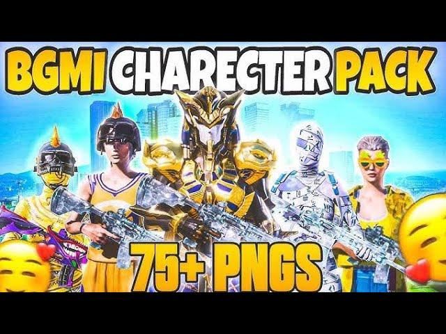 50+  Pubg/Bgmi Characters PNG Pack | PNG Pack For Thumbnail |