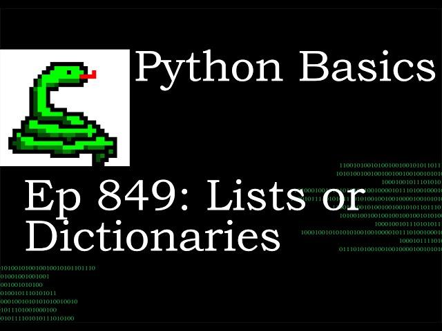 Python Basics Tutorial What's the difference between Lists and Dictionaries