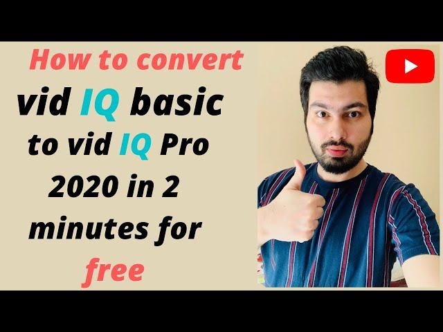 How to crack vid iq pro in 2 minutes l vidiq pro free l Youtube seo l vidiq vision for youtube