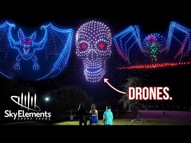 SCARY Halloween Drone Show (1,200 Drones!)