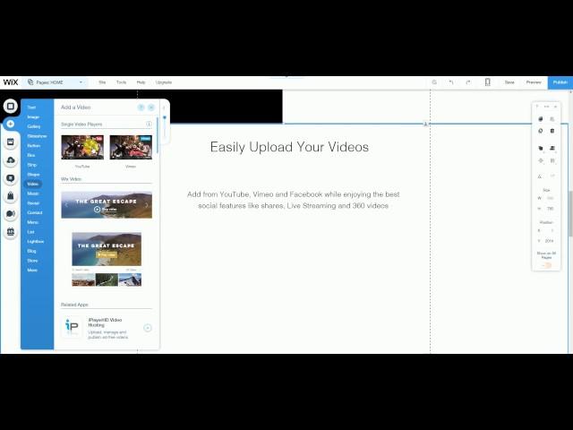 Wix - Video upload tutorial