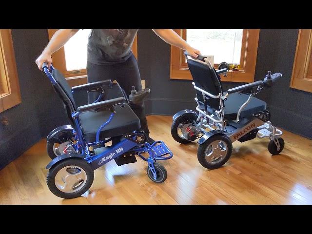 Falcon Compared To Eagle  Motorized Folding Wheelchair