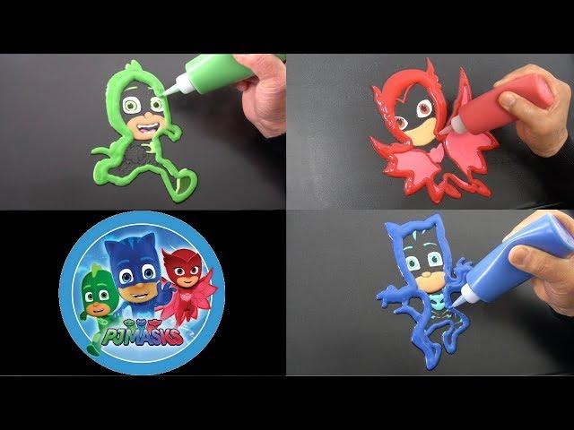 PJ Masks Colorful Pancake Art Painting for Kids