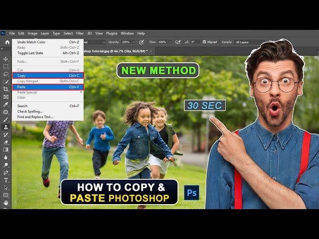 How to copy and paste photoshop 2024 | photoshop tricks and tips