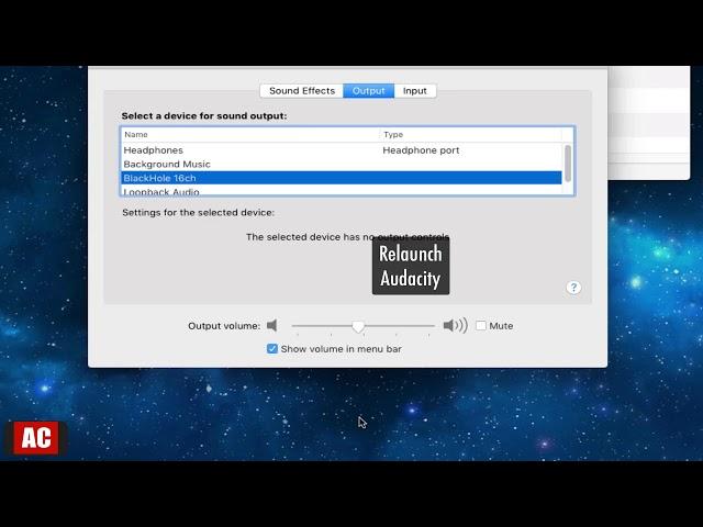 BlackHole - Record Audio with Audacity on Mac