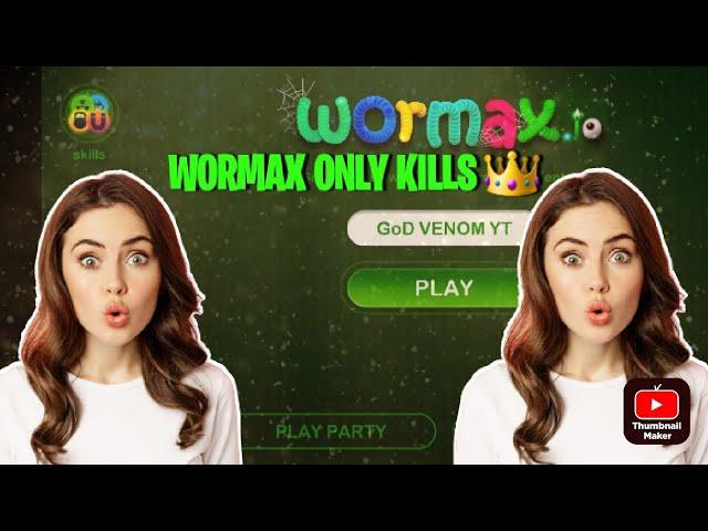 WORMAX.IO | GAME PLAY | KILLER BOT | I KILL ALL NOOBS |