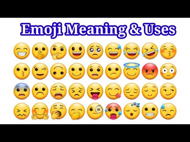 Emoji Meaning and Uses/Emoji Name and their Meaning/Emoji Ka Matlab/Emoji Meanings