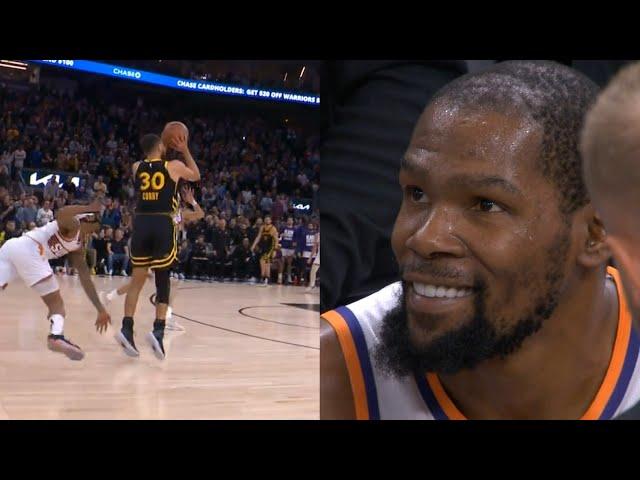 Stephen Curry hits most insane game winner vs Suns even Kevin Durant was smiling