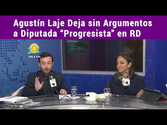 Agustín Laje deja sin argumentos a diputada progresista  Faride Raful En República Dominicana