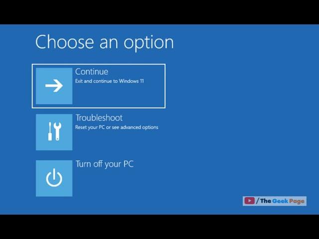 How to Go To Advanced Startup Options In Windows 11