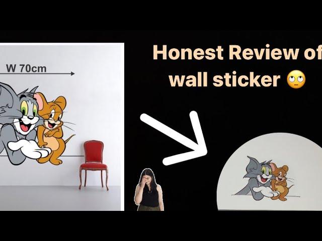 Wall sticker Review / Tom and Jerry sticker/ MEESHO Shopping ️ #online #honestreview @Meesho